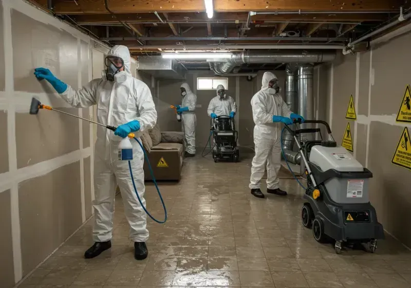 Basement Moisture Removal and Structural Drying process in Fajardo Municipio, PR